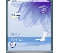 TENA Discreet Extra x10 - Compresas Absorbentes para Incontinencia y Pérdidas de Orina Moderadas con Forma Anatómica DryZone - 1 Paquete con 10 Bolsitas Individuales
