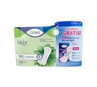 Tena lady normal+discreetnight gratis