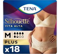Tena Lady Silhouette Pants Plus, talla M, cintura alta, 2 paquetes de 9 pantalones