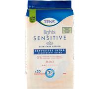 Tena – Compresas Lights Sensitive Mini – Piel sensible – 20 unidades