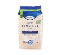 Tena – Compresas Lights Sensitive Mini – Piel sensible – 20 unidades