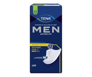 Tena Men Active Fit - Almohadillas para incontinencia nivel 2, 6 x 20 unidades