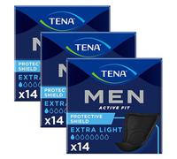 Tena Men Active Fit Protección Discreta Extra Ligera 14 unidades Pack de 3