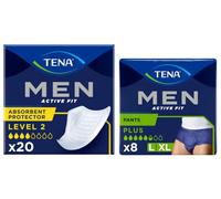 TENA Men Level 2 Incontinencia 20 uds + Pants Active Fit Large 8 uds