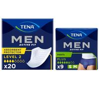 TENA Men Level 2 Incontinencia 20 uds + Pants Active Fit Medium 9 uds