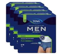 Tena - Pantalones de incontinencia para hombre, talla XL, 4 x 10 unidades, color azul