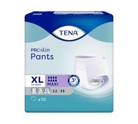 TENA Pantalones maxi | Talla extra grande | 8 gotas de alta absorción | Pantalones de incontinencia | Paquete de 4 de 10
