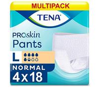 Paquete múltiple de 4 pantalones TENA normales grandes (900 ml) 18 unidades de protección contra la incontinencia