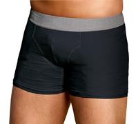 TENA Pantalones protectores lavables para hombre, suaves, cómodos y seguros para goteos y goteos, protección invisible, corte clásico, absorción de luz, paquete de 1, negro, talla L