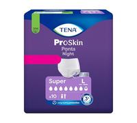 Tena Pants - Night Super Proskin Mutandine Assorbenti Taglia L, 10 Pezzi