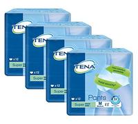 TENA Pants Super (BULK) Medium - 4 Packs of 12 pieces (48 pieces total) by TENA