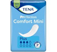 TENA ProSkin Comfort - Almohadillas para incontinencia, Mini Plus, 6 | Para fugas ligeras a medias con control de olores y secado fiable