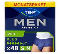Tena Ropa interior hombre para perdidas de orina / incontinencia, M, 4 paquetes x 12