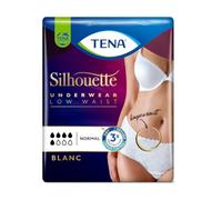 Tena Silhouette Braguitas cintura baja Blanco M 12 Unidades