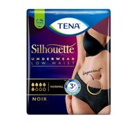 Tena Silhouette Braguitas Cintura Baja Negro M 10 Unidades