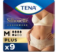 Tena Silhouette Cintura Alta Braga Absorb Inc Orina Día Anat Crema 9 uds