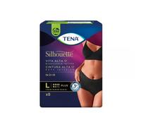 Tena Silhouette Cintura alta Negro L x8