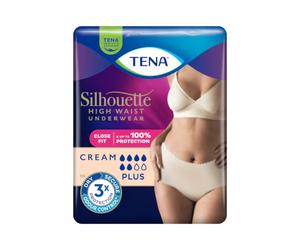 Tena Silhouette Crema Cintura Plus Alta Talla L 8 unidades