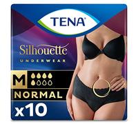 TENA Silhouette Normal Cintura Baja Negra Talla M 10uds