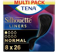 Tena Silhouette Noir Liners Normal - 8 paquetes de 26