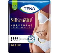 TENA Silhouette Normal Blanc - Pantalones para incontinencia (talla L, 10 unidades)
