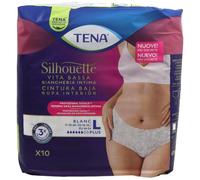 TENA Silhouette Blanco Cintura Baja Grande Mujer 10 uds
