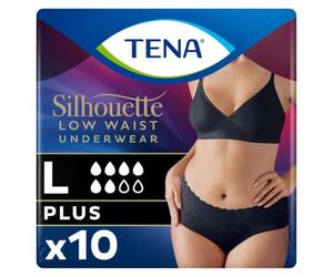 TENA Silhouette Underwear Low Waist Blanc Plus L 10pcs