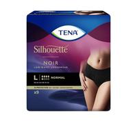 TENA Silueta Normal Cintura Baja Noir Grande Negro - 6 Piezas de 9 - Pantalones de Incontinencia