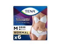 Tena Silueta Normal Ropa Interior modeladora, Blanco, 4 para Mujer