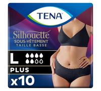 TENA - Silueta, normal, talla baja, color negro