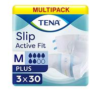 Tena Slip Active Fit Plus Medium - Caso de 3 Packs de 30