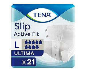 TENA Slip Active Fit Ultima Large (4400 ml), paquete de 21 unidades de protección contra la incontinencia