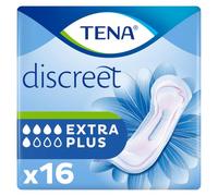 Tena - Tena Lady Extra Plus Discreet - 16 piezas | Para mujeres que experimentan debilidad de vejiga media a pesada, triple protección contra fugas, olores y humedad