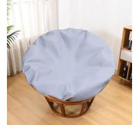 TENAGE Funda de Cojín Papasan para Interiores y Exteriores - Impermeable, Con Cremallera y Lazos, Lavable a Máquina - 130 cm