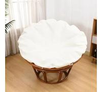 TENAGE Funda de Cojín Papasan para Interiores y Exteriores - Impermeable, Con Cremallera y Lazos, Lavable a Máquina - 110 cm