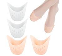 TenaLucy 2 Piezas Protector Dedos Pie, Ventilación Protector Callos Dedos Pies con Orificios, Protección de Dedo del Pie Para Ampollas Callos Alivio Dolor Fricción Mucho Más