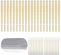 TenaLucy 20 Piezas Conos Cera Oidos,Velas para Limpiar los Oidos Velas para los Oídos Limpiador de Oidos Cera Limpiador Oidos Conos para los Oídos,con 10 Discos Protectores y 20 Bastoncillo de Algodón