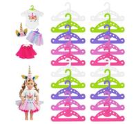 TenaLucy 20 Piezas Perchas Infantiles,Perchas Bebe Perchas Ropa Bebe Perchas Niños Plastico Perchas Bebe Recien Nacido Perchero Infantil Antideslizantes,Ahorran Espacio,Antideslizantes,Apilable 12.8cm