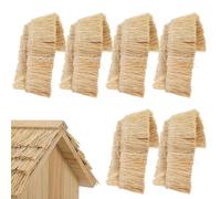 TenaLucy 3 Piezas Cuerda de Yute y Rafia Natural, Paja Borlas de Flecos, Pasamanería con Flecos para Coser, 10 cm Frangia di Tela Nappa Trim para Vestido Flecoss DIY Decoraciones Navideñas Artesanales