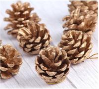 TenaLucy 36 Piezas Piñas Decorativas, 3-4cm Navideño, Paquete a Granel de Conos Pino Secado Natural per Decoración Navideña, Adornos Navidad para Mesa Árbol Manualidades Regalos Navideña