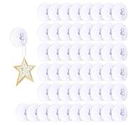 TenaLucy 50 Piezas Ventosas para Cristal,Gancho Ventosa Gancho Adhesivo Suction Cup Hooks Ventosas de Transparente Ventosas con Ganchos de Succión,Cuelga Facil,para Superficies Lisas Ganchos(4cm)