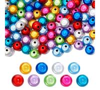 TenaLucy 60 Piezas Perlas Reflectantes,12mm Reflectantes Perlas 3D Ilusión Milagrosa Perlass Cuentas Reflectante 3D Ilusión 3D,Abalorios para Hacer Pulseras,Bonitas Bajo La Luz(Colores Mixtos)
