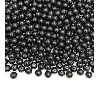 TenaLucy 60 Piezas Perlas Reflectantes,12mm Reflectantes Perlas 3D Ilusión Milagrosa Perlass Cuentas Reflectante 3D Ilusión 3D,Abalorios para Hacer Pulseras,Bonitas Bajo La Luz(Negro)