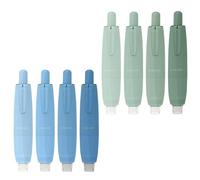TenaLucy 8 Piezas Cinta Adhesiva Doble Cara Roller, Pegamento Fuerte Aplicador en Rollo Portátil, Transparente Cinta Dobles Caro, Instantáneo Celo Doble Cara para Álbumes de Fotos Tarjetas(Verde Azul)