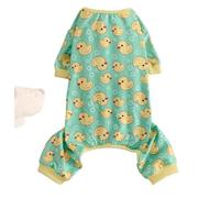 TenaLucy Patito Amarillo Ropa Perro Pequeño, Lindo Ropa para Perros, Suave Pijama Perro, Verde Ropas pere Gatos, Uso General Ropas pere Perrose Pequeños para Uso Diario de Gatos y Perros (XL)