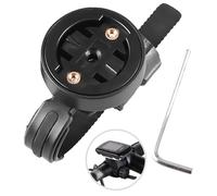 TenaLucy Soporte para Ordenador de Bicicleta,GPS Bicicleta Ordenador de Soporte Bicicleta de Carretera Soporte Ajustable para Bicicleta Ciclismo Cronómetro Compatible con Garmin Edge(Negro)