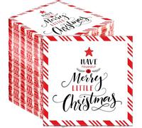 Tenare 200 Piezas 33 x 33 cm Servilletas de Papel de Navidad Servilletas Navideñas Desechables Servilletas de Decoración de Fiesta de Navidad para Cena Almuerzo Vacaciones de Invierno Restaurante