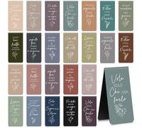 Tenare 24 Marcapáginas Magnéticos con Frases Motivacionales en Italiano Marcadores de Libros Motivacionales Regalo de Cumpleaños Navidad y Graduación para Estudiantes, Amigos, Profesores, Colegas