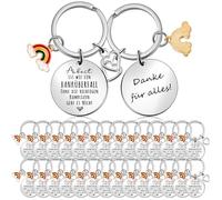 Tenare 30 Llaveros para Compañeros Arbeit Ist Wie Ein Banküberfall Llavero Danke für Alles Regalo de Agradecimiento Regalo de Despedida para Compañeros Cambio de Trabajo