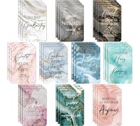 Tenare 30 Piezas Mini Blocs de Notas con Frases Inspiradores Cuadernos Pequeños Alineados Cuadernos de Bolsillo Mini Libretas Regalo para Escuela Oficina Hogar, 10 Estilos(Portada de moda)